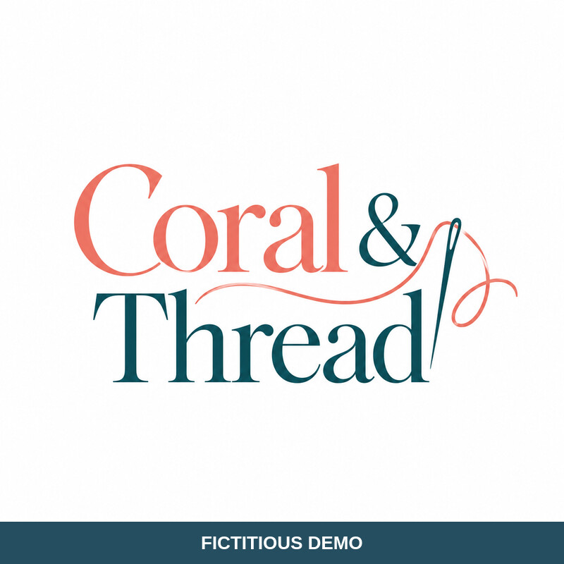 Coral & Thread (Demo – Fictitious Tenant) logo